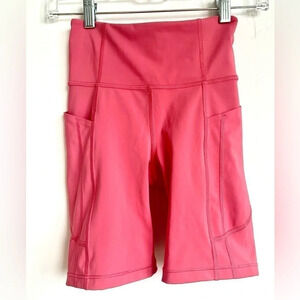 ATHLETA ultimate stash II 7-in short juniors size xxs salmon pink